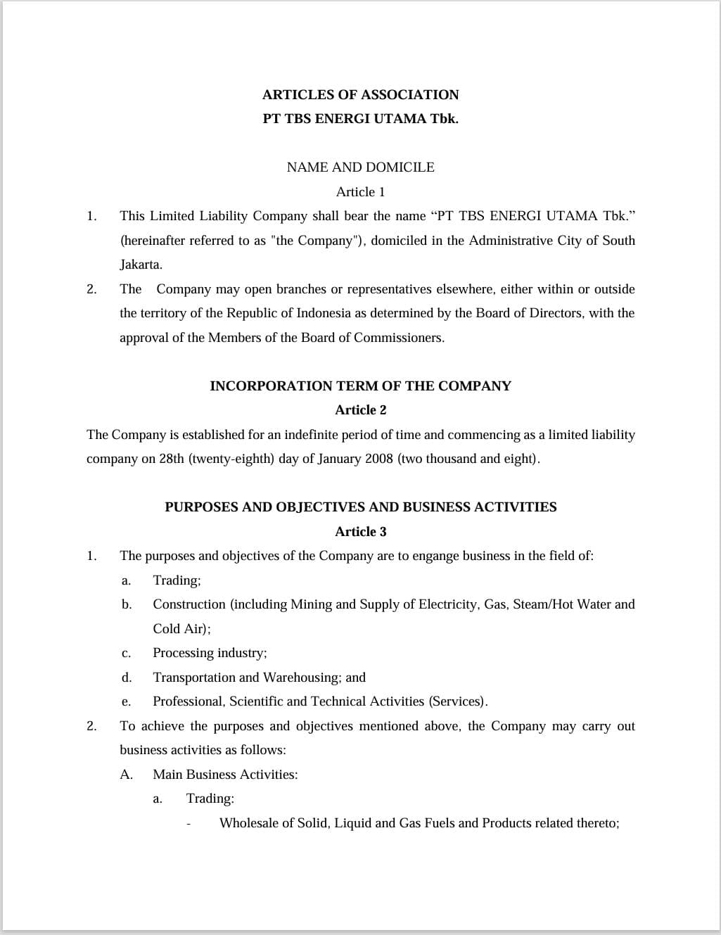 cover of article association